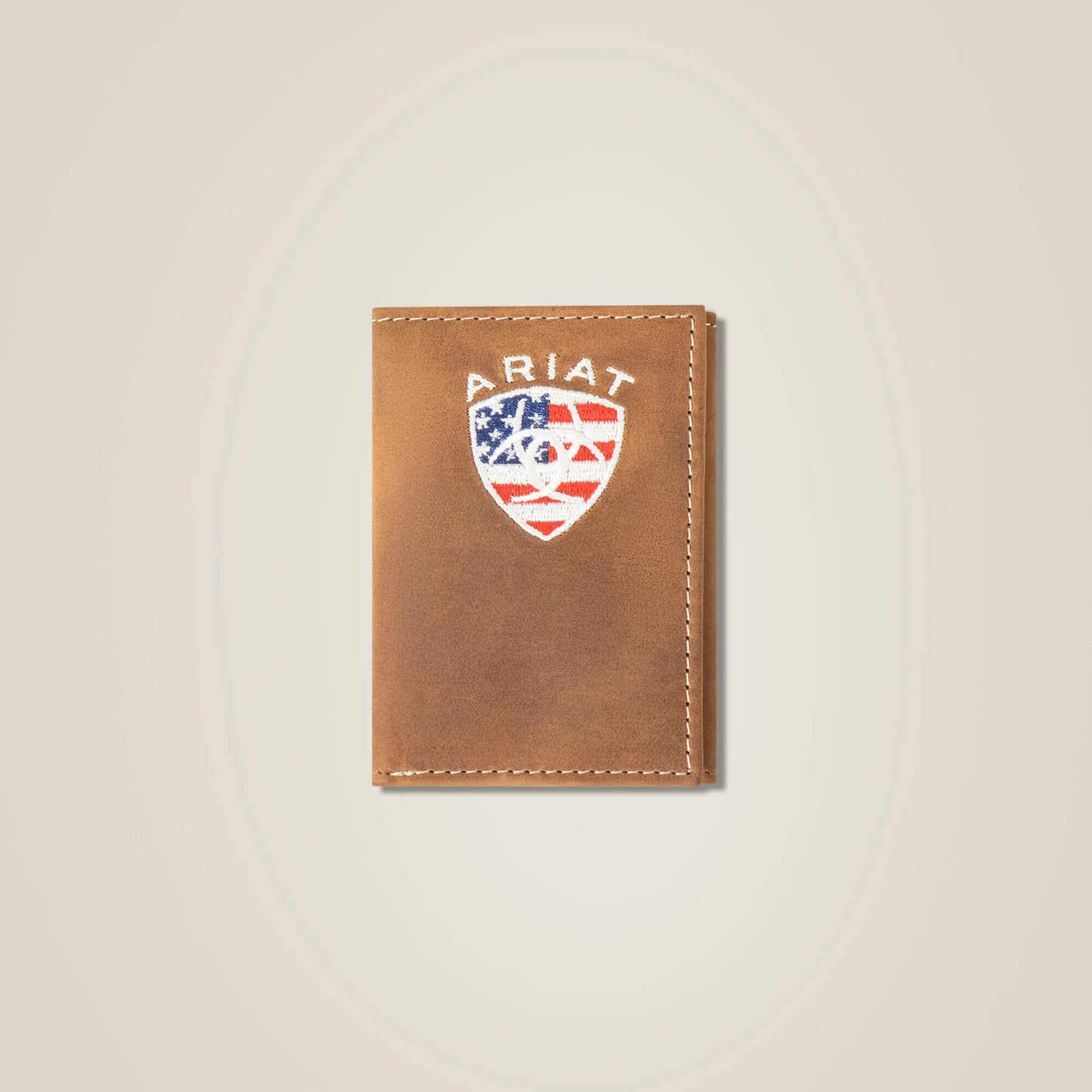 Ariat Men Flag Shield Trifold Wallet