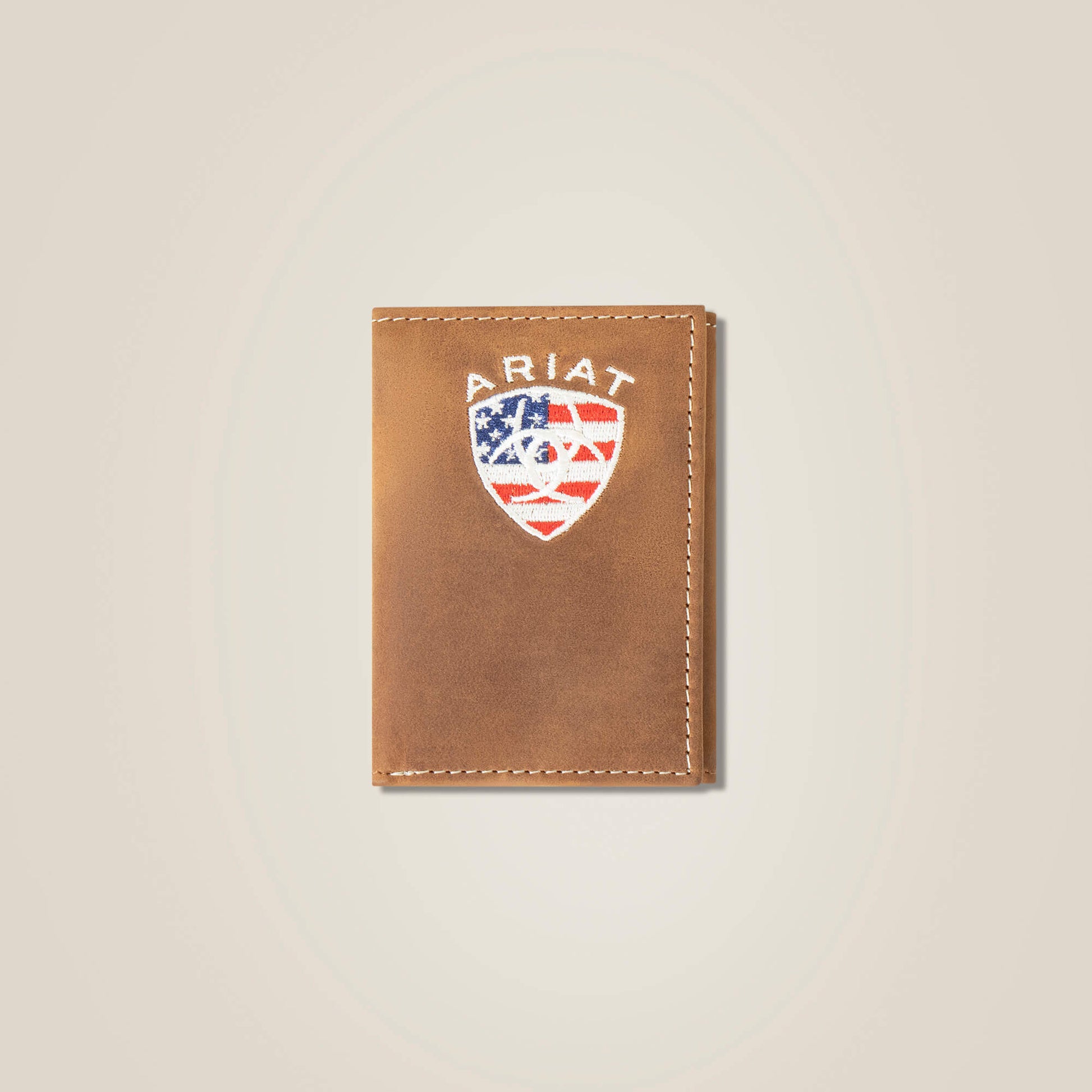Ariat Men Flag Shield Trifold Wallet