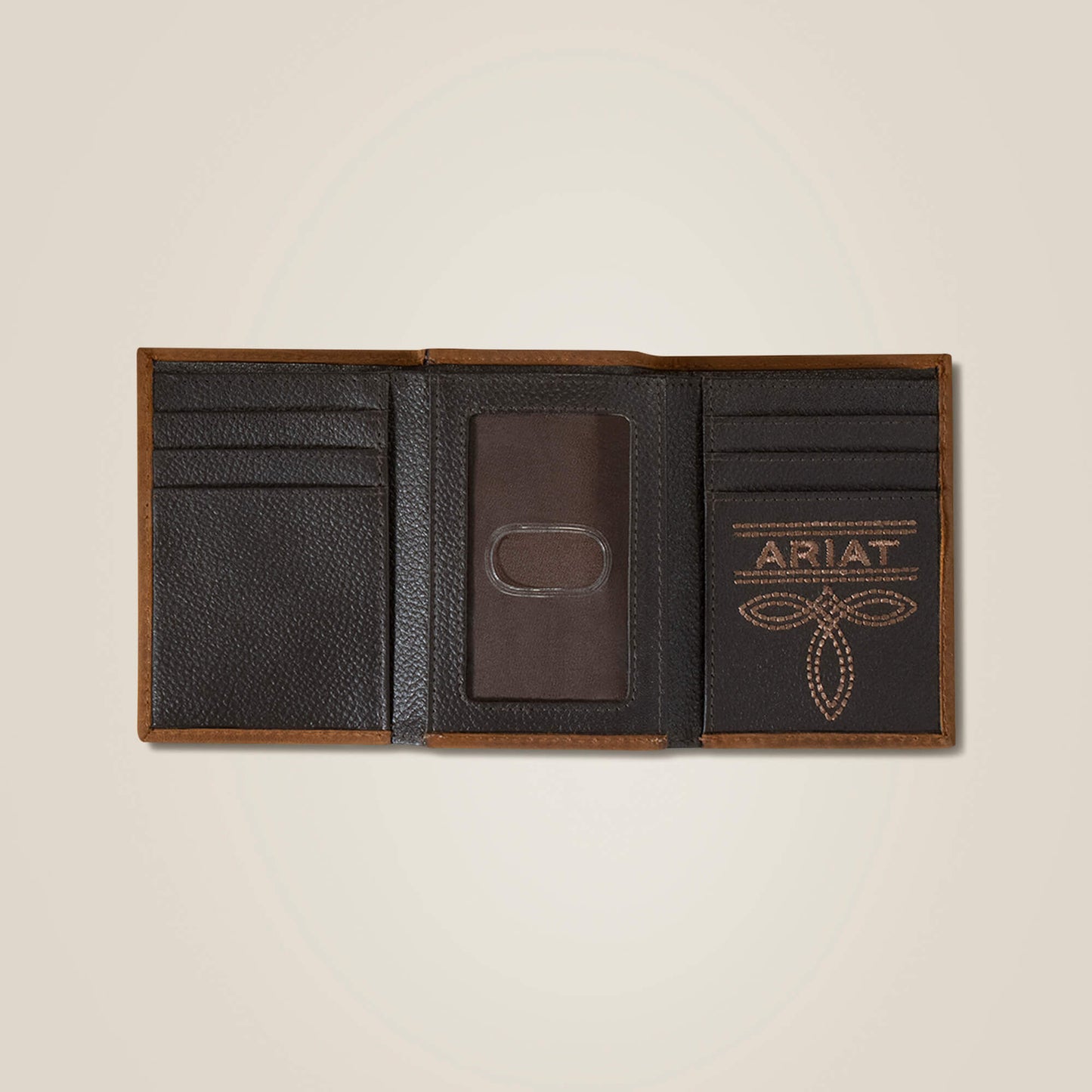 Ariat Men Flag Shield Trifold Wallet