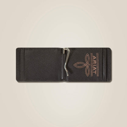 Ariat Men Flag Shield Clip Wallet