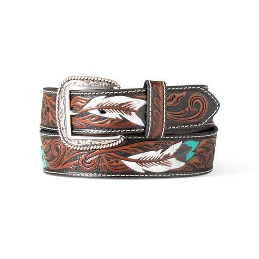 Ariat Men Feather Embossed Belt