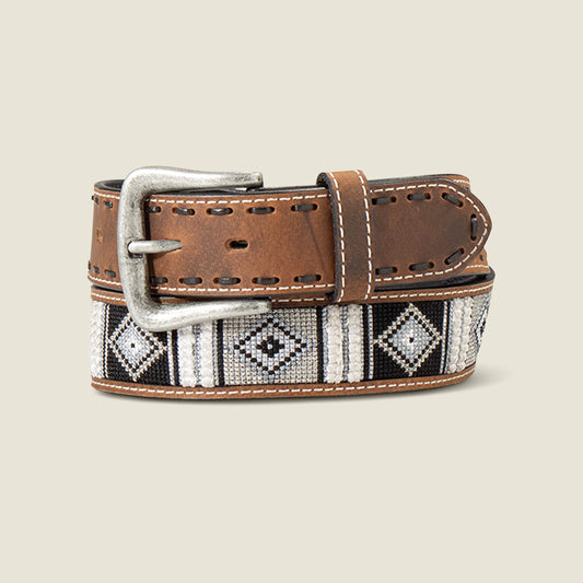 Ariat Men Woven Geo Inlay Belt