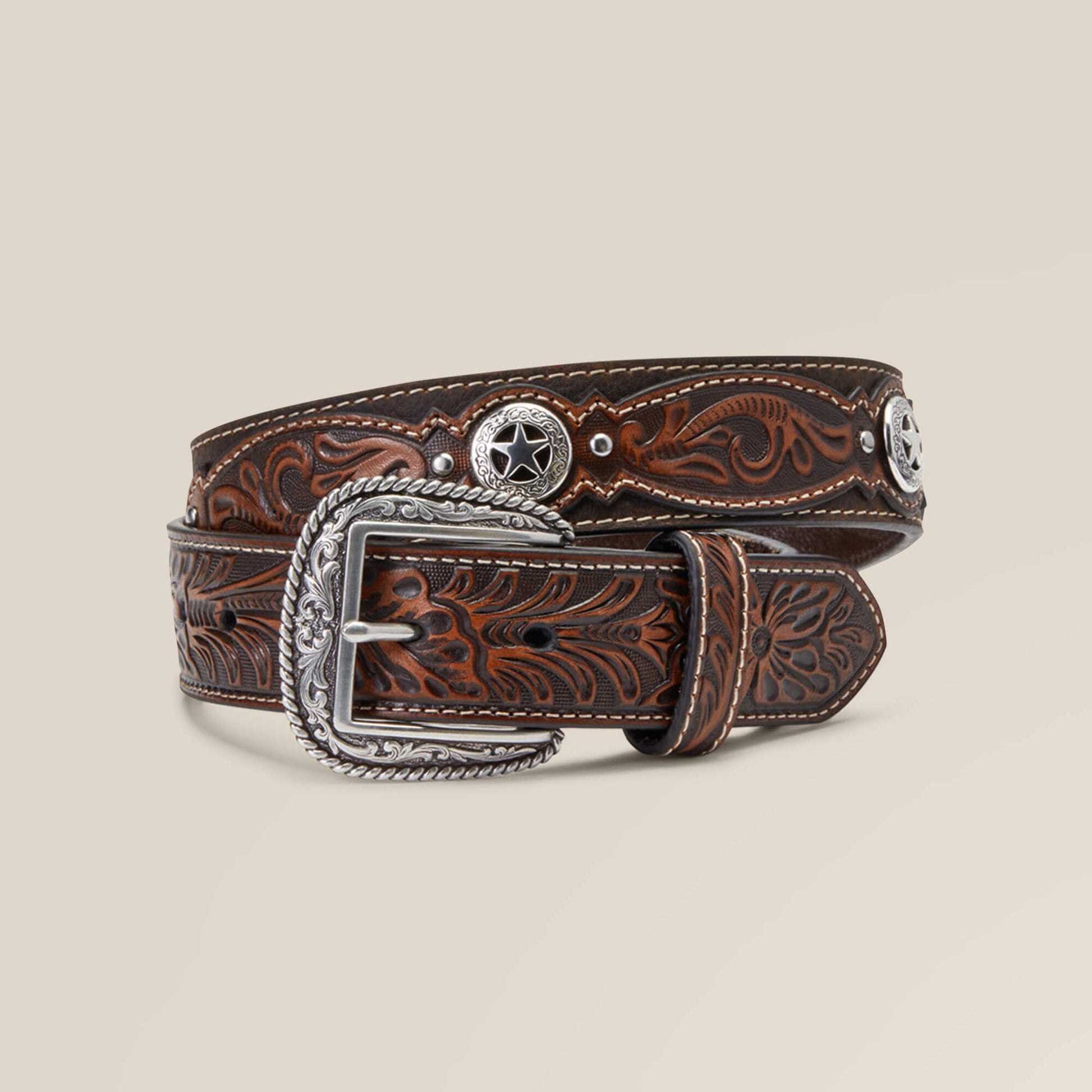 Ariat Men Western Star Medallion Belt