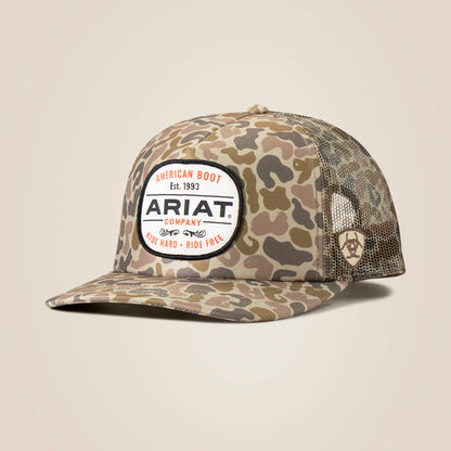 Ariat Men Logo Camo Cap