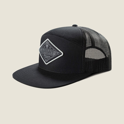 Ariat Men 7 Panel American Original Diamond Patch Cap