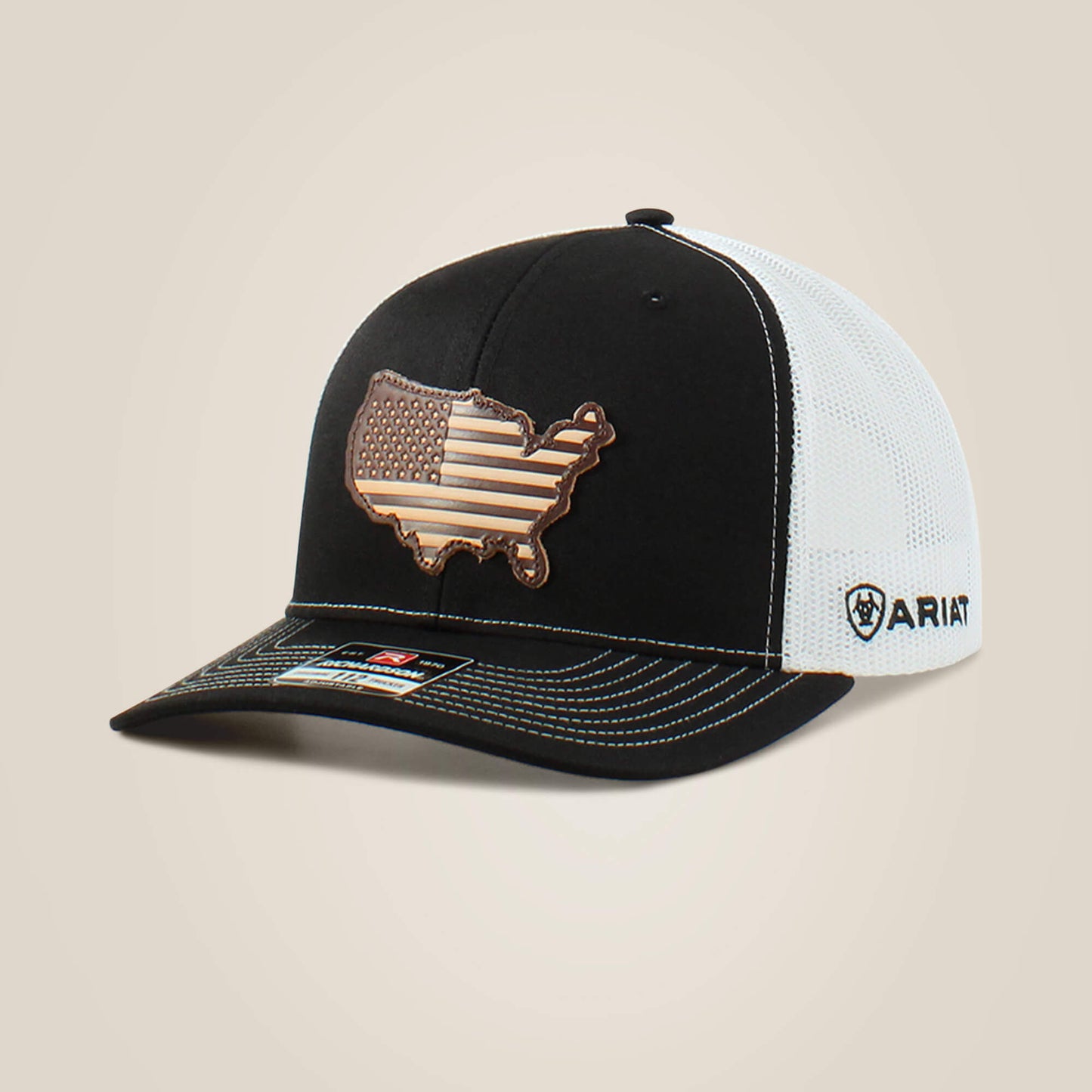 Ariat Men Usa flag patch logo cap
