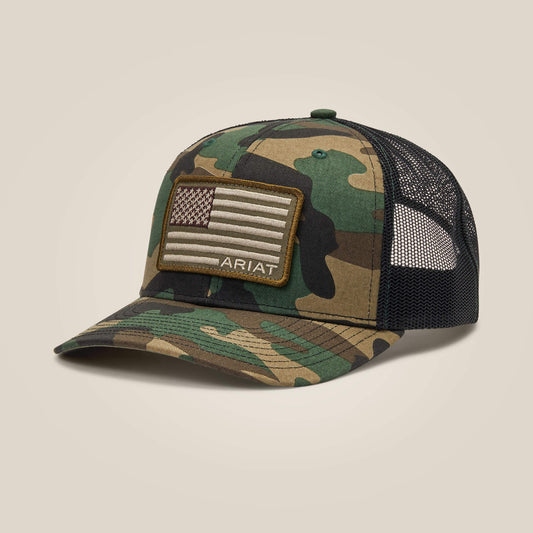 Ariat Men Flag Patch Cap