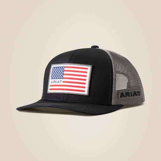 Ariat Men Flag Logo Patch Cap