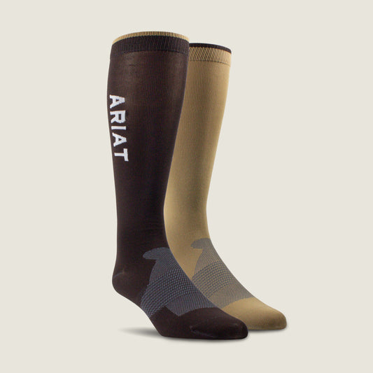 Ariat Men|Women AriatTEK Essential Performance Sock 2 Pair Multi Color Pack