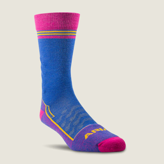 Ariat Men|Women Technical Merino Wool Blend Steel Toe Work Sock