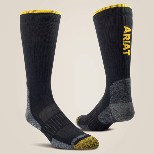 Ariat Men|Women High Performance Tek Work Sock 2 Pair Pack