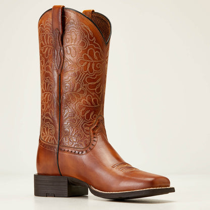 Ariat Women Round Up Remuda Wide Square Toe Western Boot