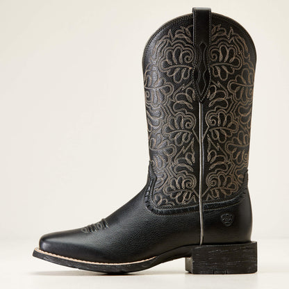 Ariat Women Round Up Remuda Wide Square Toe Western Boot