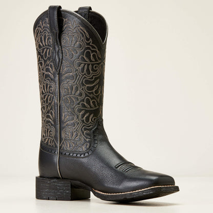 Ariat Women Round Up Remuda Wide Square Toe Western Boot