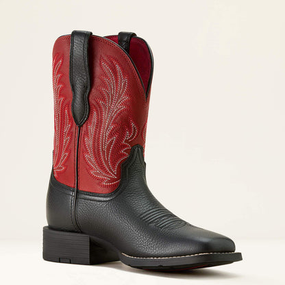 Ariat Women Round Up Filly Wide Square Toe Western Boot
