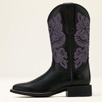Ariat Women Round Up StretchFit Wide Square Toe Western Boot