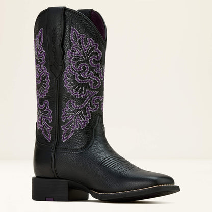 Ariat Women Round Up StretchFit Wide Square Toe Western Boot