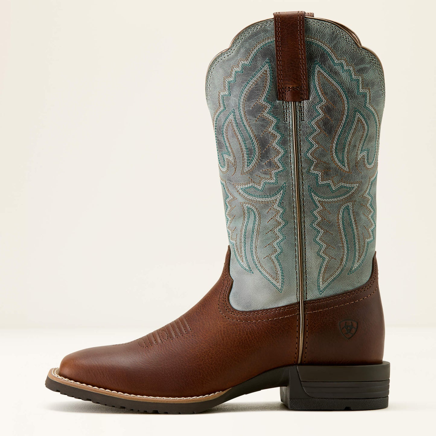 Ariat Women Hybrid Ranchwork Wide Square Toe Western Boot