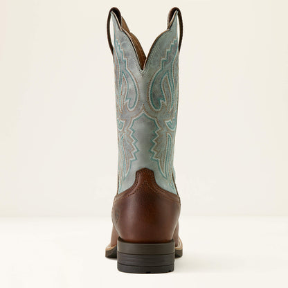 Ariat Women Hybrid Ranchwork Wide Square Toe Western Boot