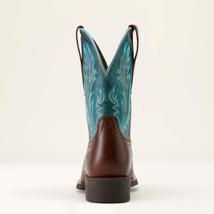 Ariat Women Round Up Filly Wide Square Toe Western Boot