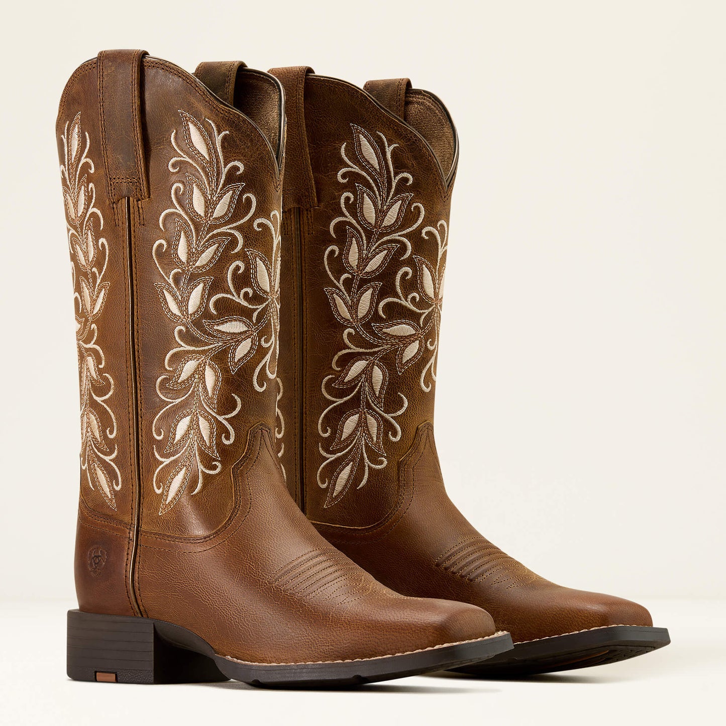 Ariat Women Round Up Holly Wide Square Toe Western Boot