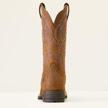 Ariat Women Hybrid Ranchwork Wide Square Toe Western Boot