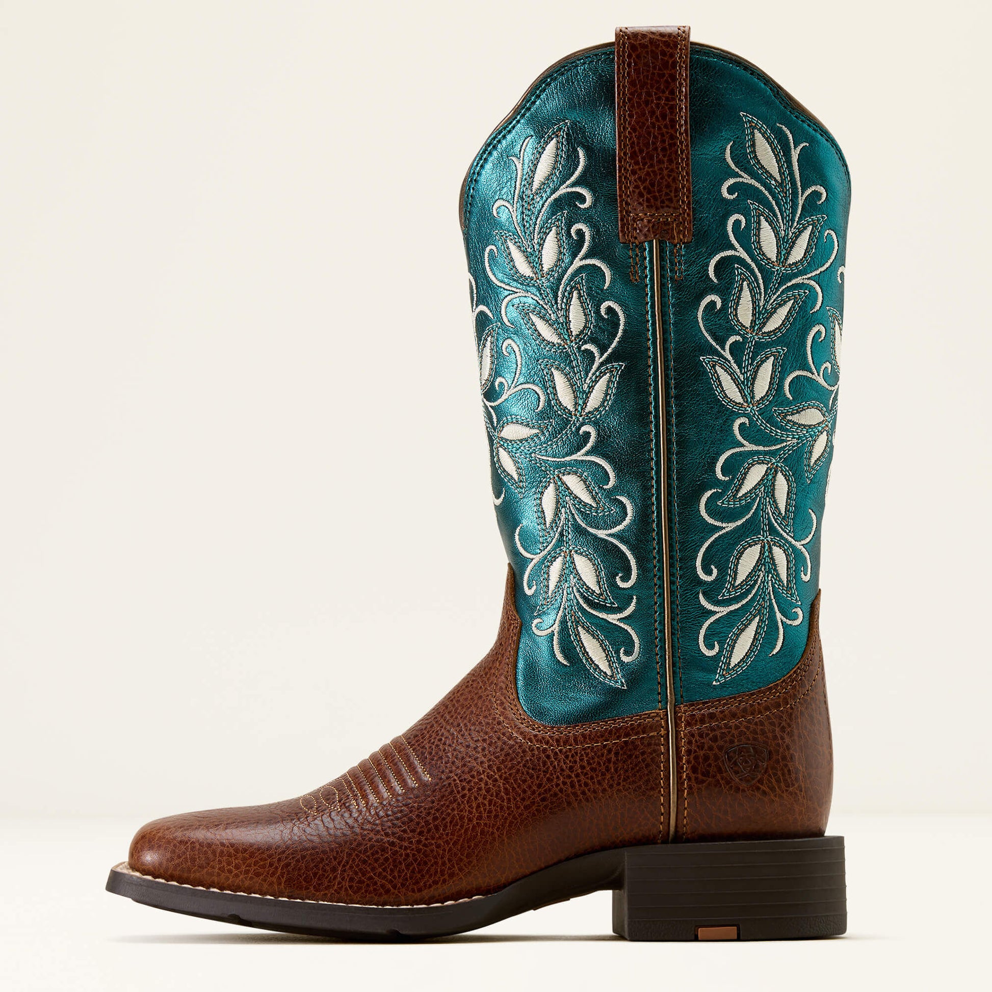 Ariat Women Round Up Holly Wide Square Toe Western Boot