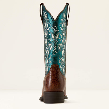 Ariat Women Round Up Holly Wide Square Toe Western Boot
