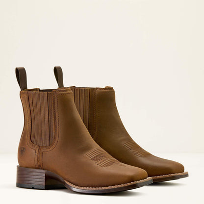 Ariat Women Booker Chelsea Wide Square Toe Western Boot
