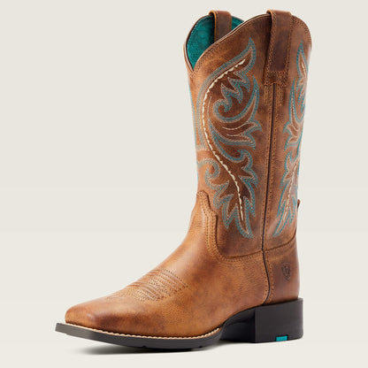 Ariat Women Round Up Back Zip Western Boot