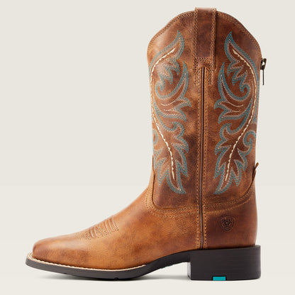 Ariat Women Round Up Back Zip Western Boot