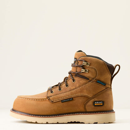 Ariat Women Rebar Wedge Moc Toe Waterproof Composite Toe Work Boot