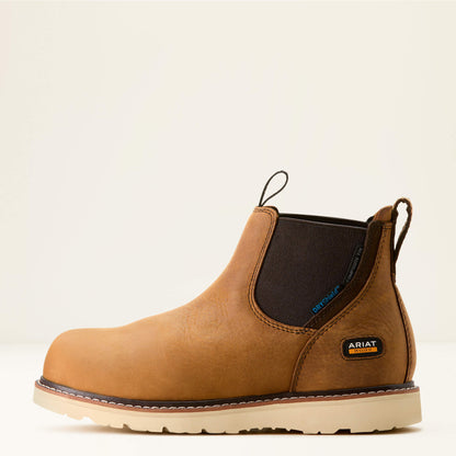 Ariat Women Rebar Wedge Chelsea Waterproof Composite Toe Work Boot