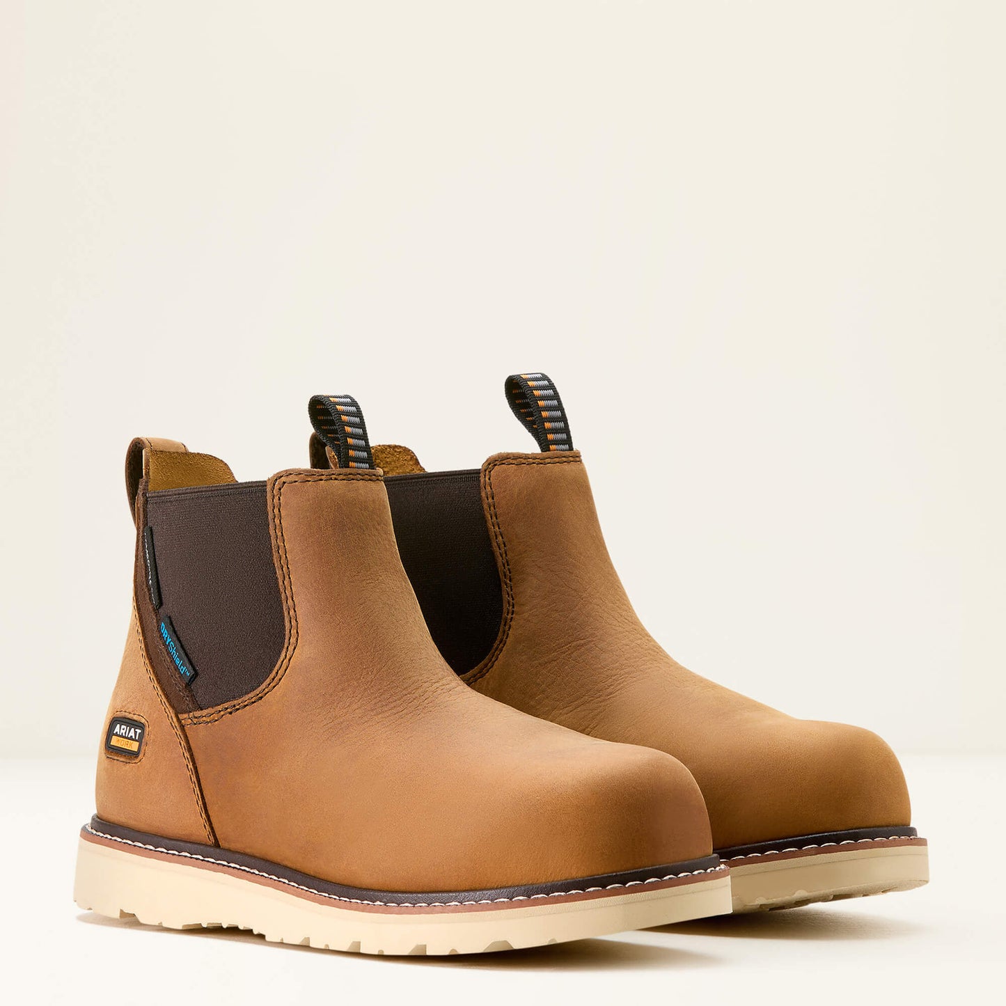 Ariat Women Rebar Wedge Chelsea Waterproof Composite Toe Work Boot