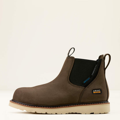 Ariat Women Rebar Wedge Chelsea Waterproof Composite Toe Work Boot