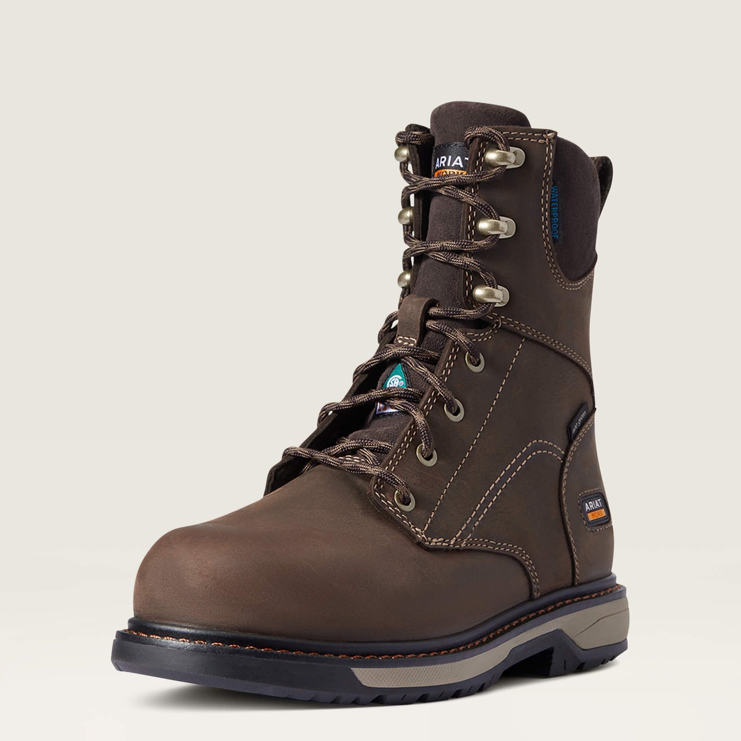 Ariat Women Riveter 8" CSA Glacier Grip Waterproof 400g Composite Toe Work Boot