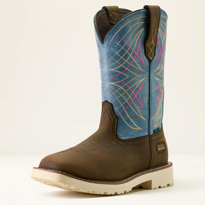 Ariat Women Activator Waterproof Wide Square Toe Work Boot