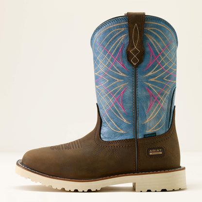 Ariat Women Activator Waterproof Wide Square Toe Work Boot