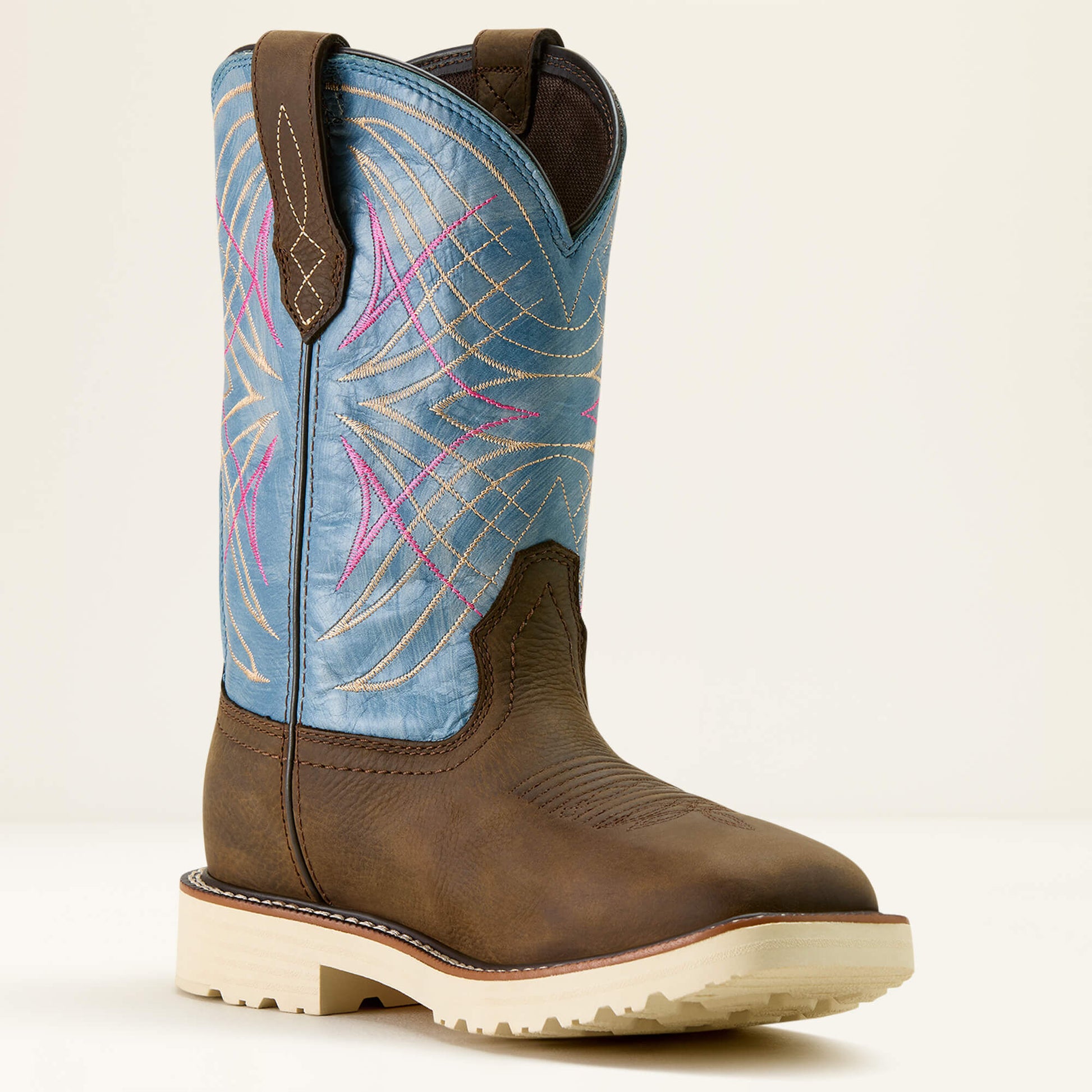 Ariat Women Activator Waterproof Wide Square Toe Work Boot