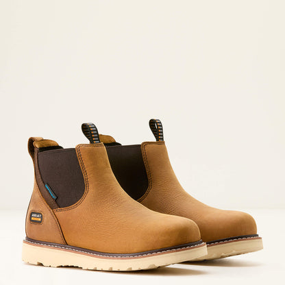 Ariat Women Rebar Wedge Chelsea Waterproof Work Boot