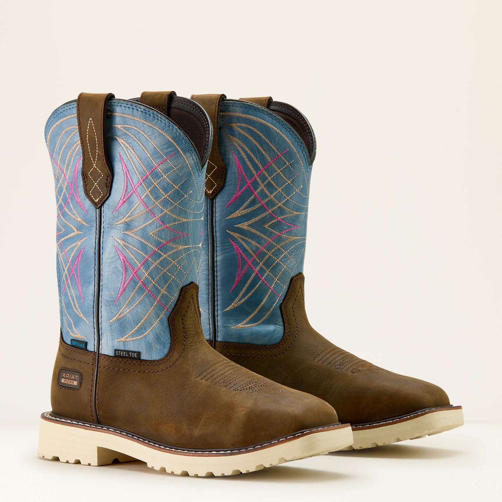 Ariat Women Activator Waterproof Wide Square Toe Steel Toe Work Boot