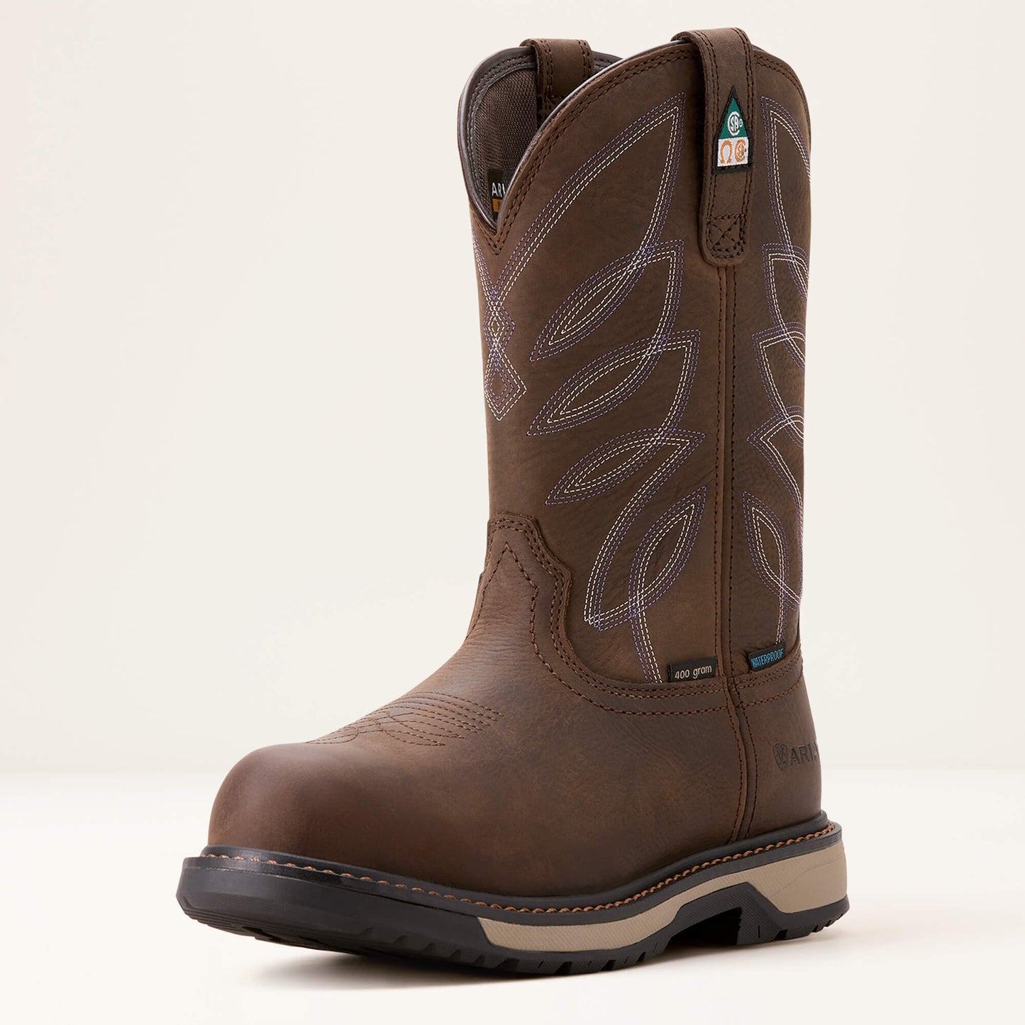Ariat Women Riveter CSA Glacier Grip Waterproof 400g Composite Toe Work Boot