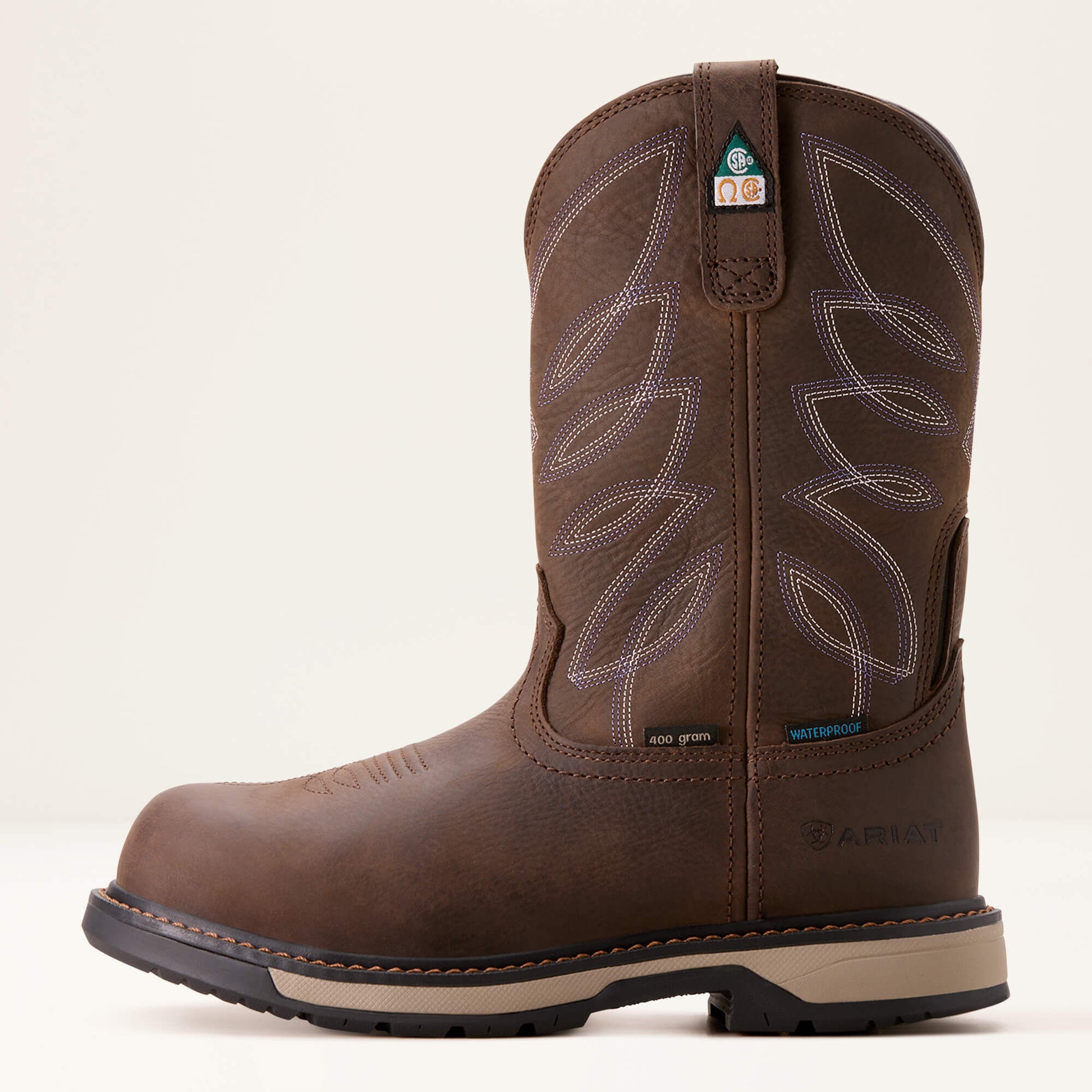 Ariat Women Riveter CSA Glacier Grip Waterproof 400g Composite Toe Work Boot