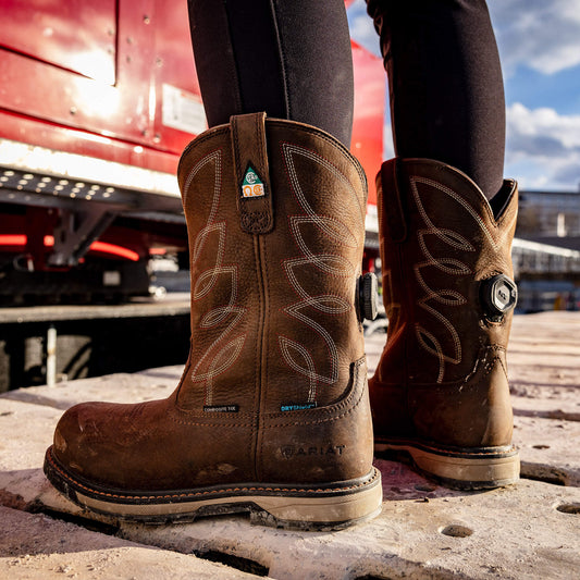 Ariat Women Riveter Pull-On BOA CSA Waterproof Composite Toe Work Boot