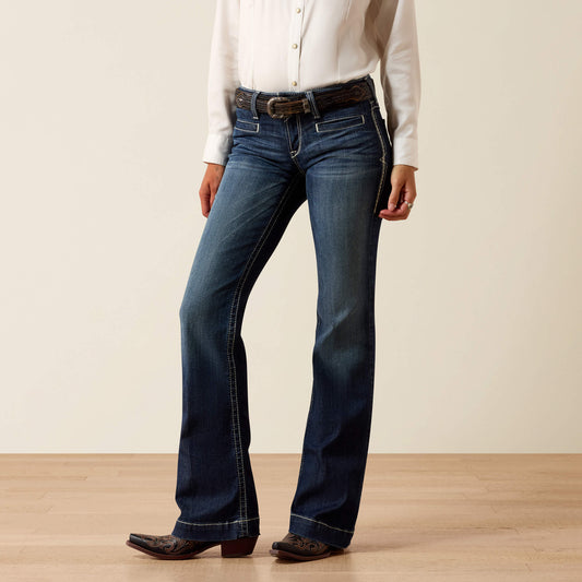 Ariat Women|Trends Trouser Mid Rise Stretch Entwined Wide Leg Jean