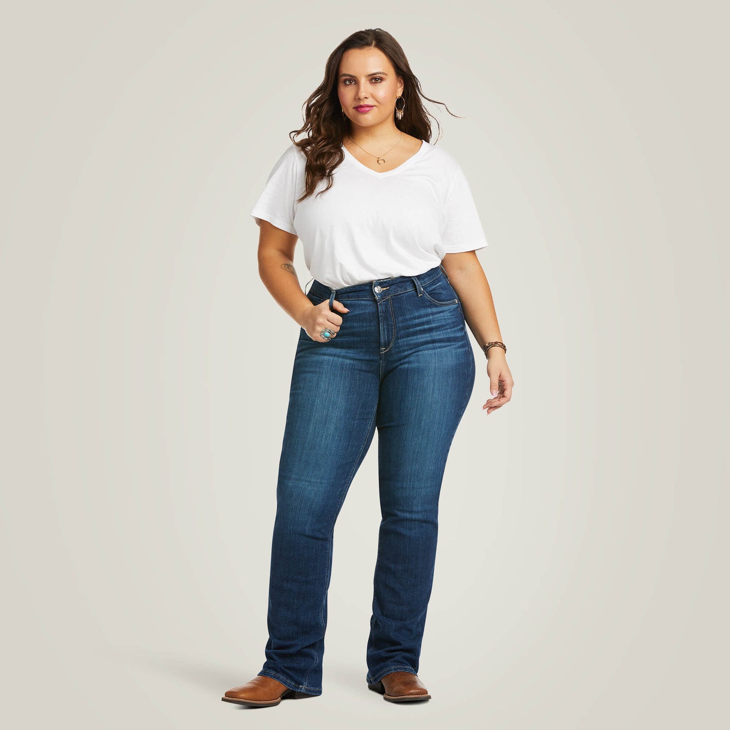 Ariat Women|Trends R.E.A.L. Perfect Rise Abby Straight Jean