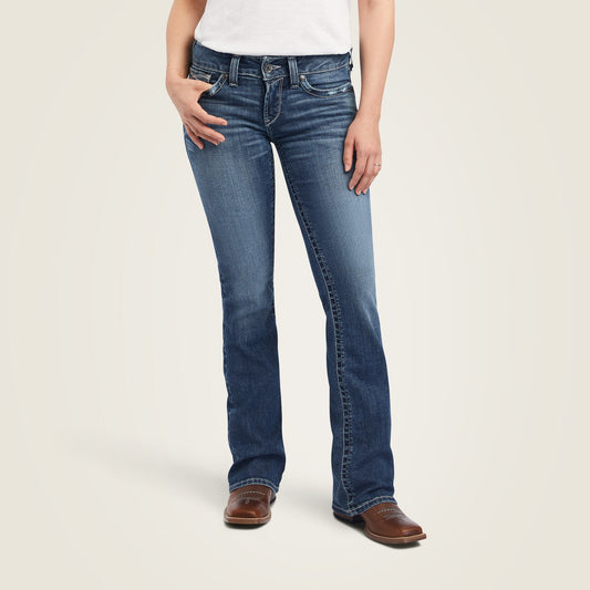 Ariat Women R.E.A.L. Mid Rise Raquel Boot Cut Jean