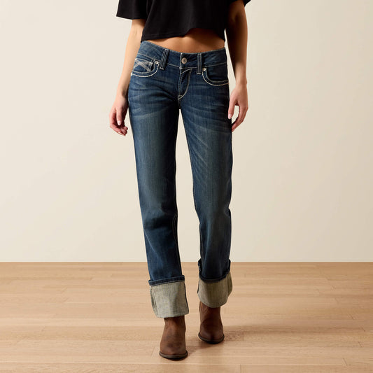 Ariat Women|Trends R.E.A.L. Mid Rise Stretch Ivy Stackable Straight Leg Jean