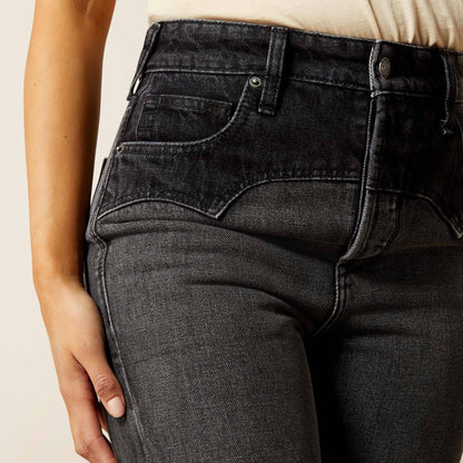 Ariat Women|Trends Ultra High Rise Cheyenne Yoke Tomboy Boot Cut Jean