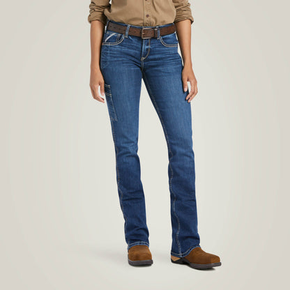 Ariat Women Rebar Work Flex Perfect Rise Riveter Boot Cut Jean